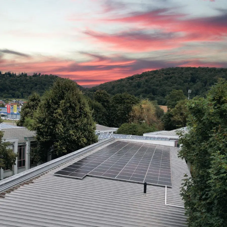 Die Solaranlage der Werbeagentur Hüper aus Heidenheim