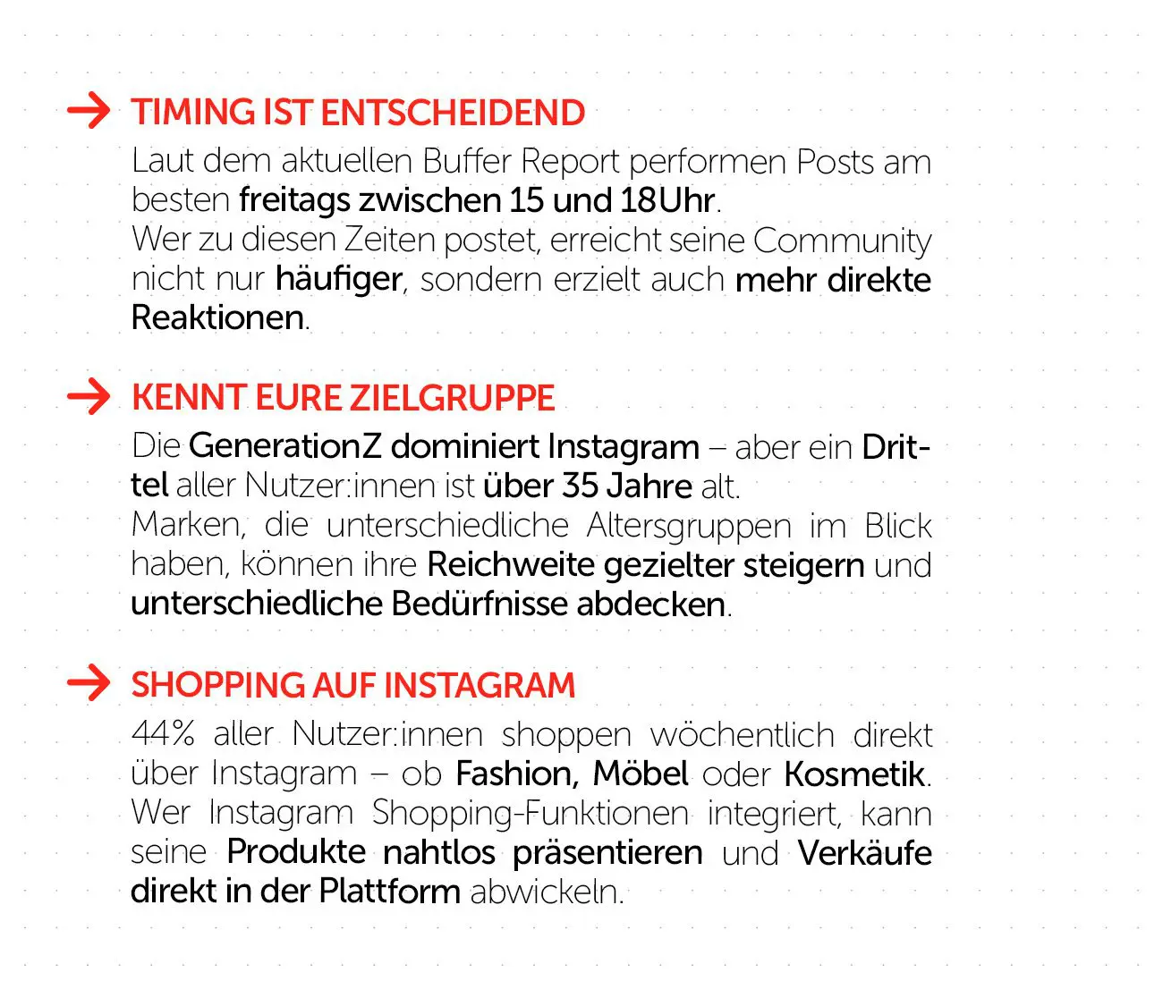 Timing ist entscheidend