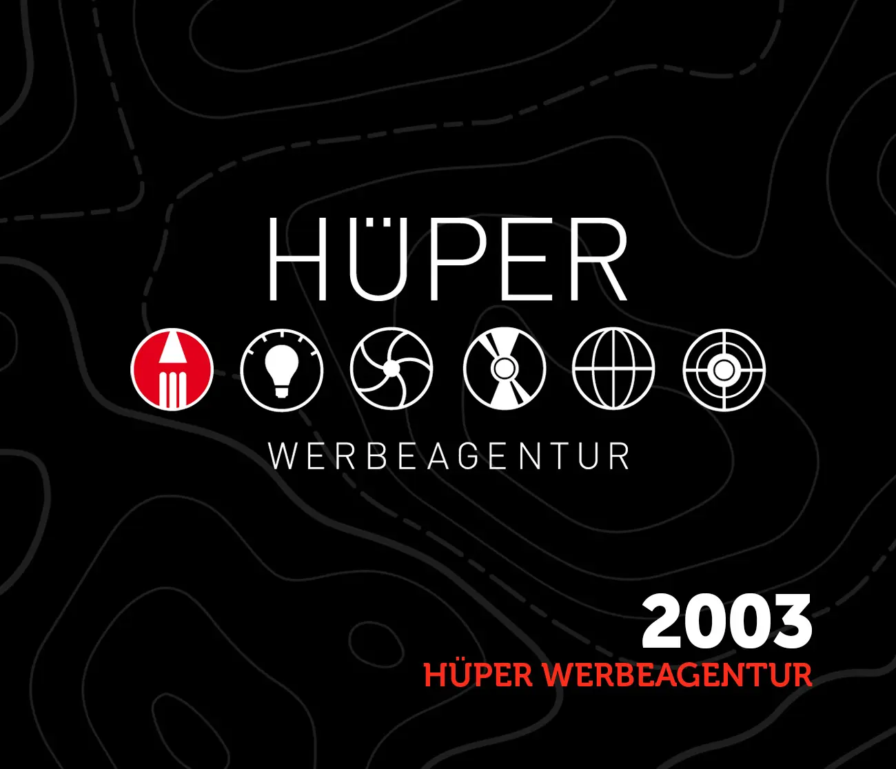Hüper Werbeagentur – Logo von 2003